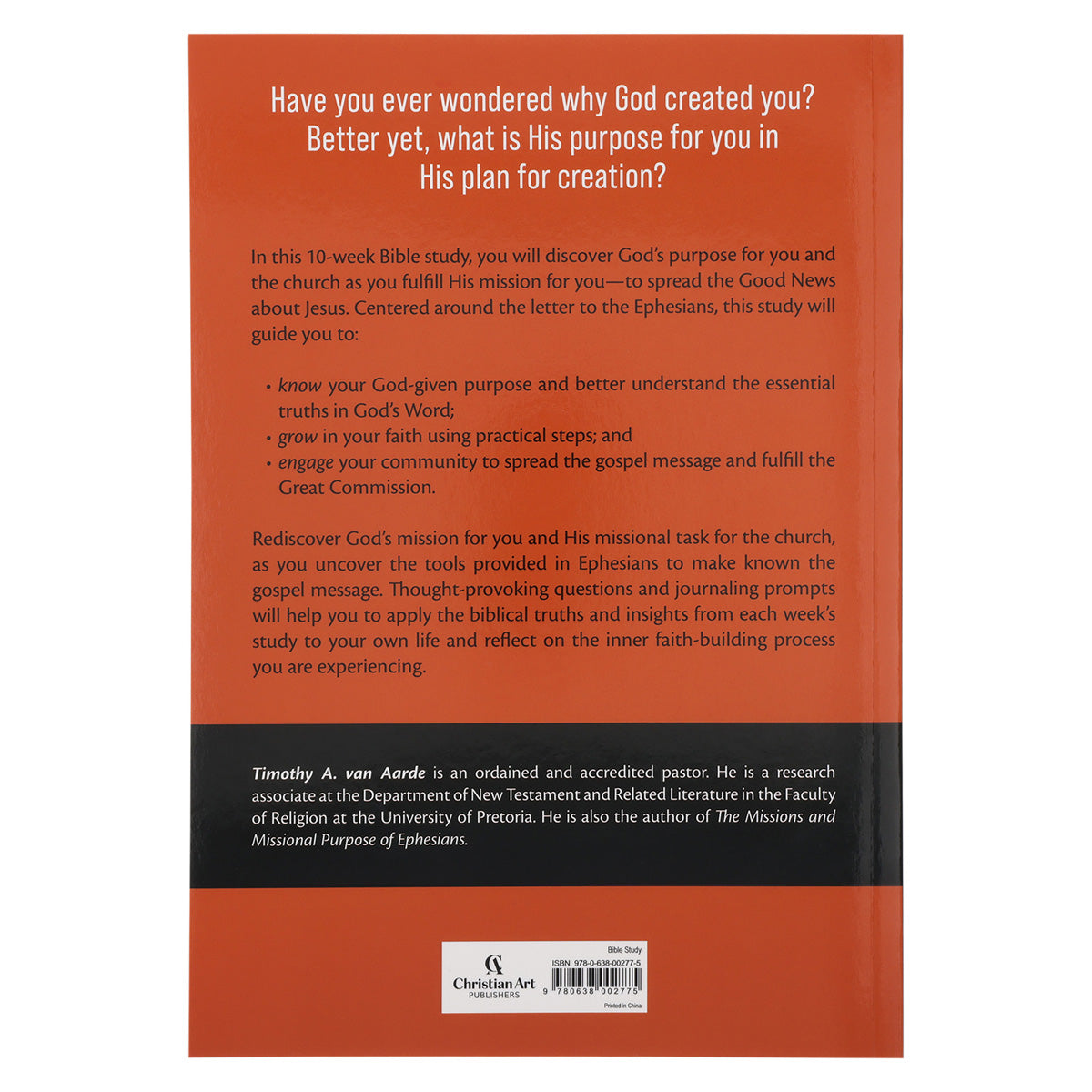 Discovering Your Purpose in God’s Plan Bible Study - 10 Studies from Ephesians PB
