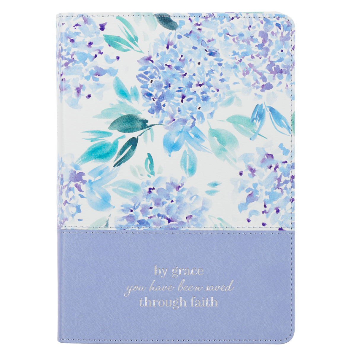 By Grace You Have Been Saved Through Faith Faux Leather Journal