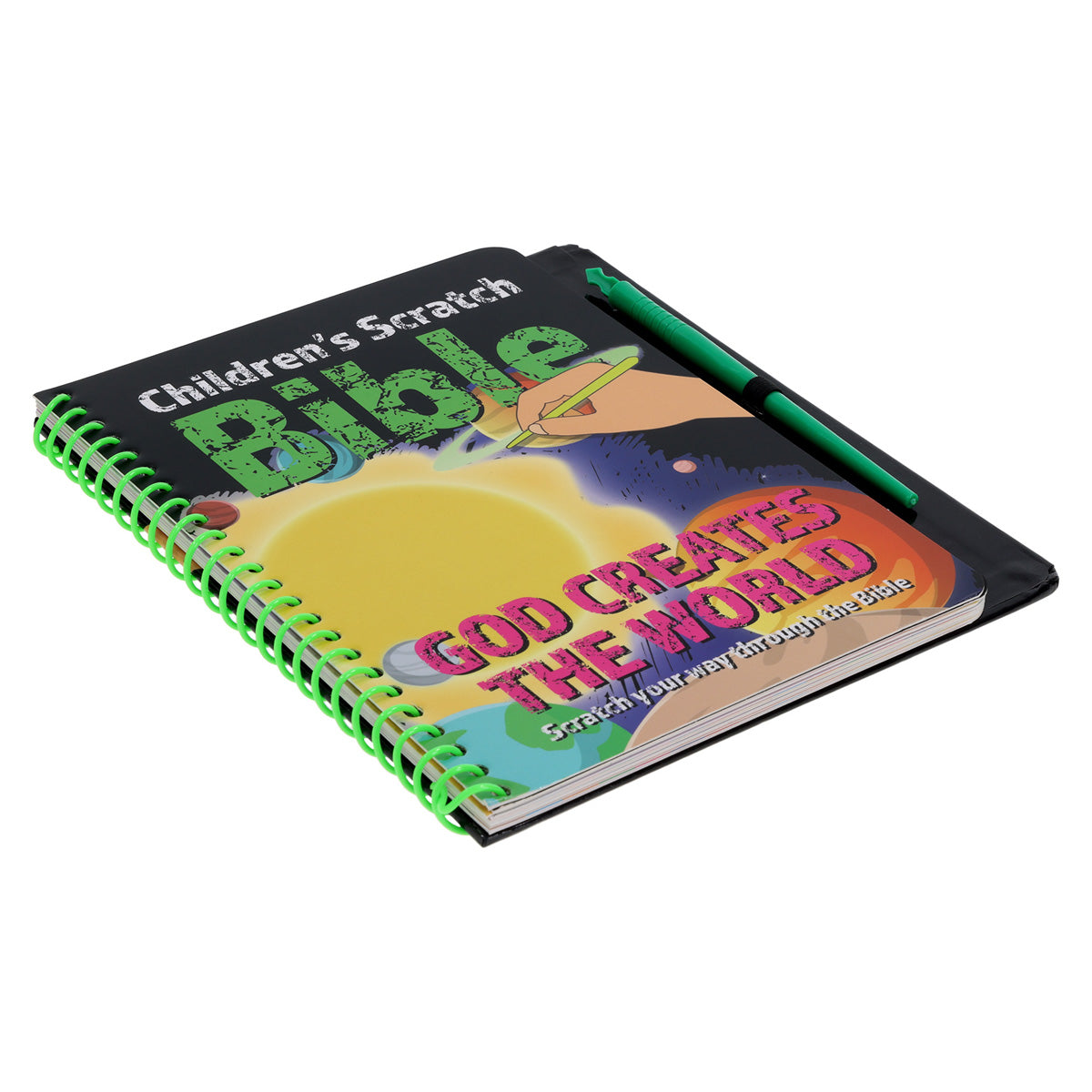 God Creates the World Children's Scratch Bible (Spiral-Bound)