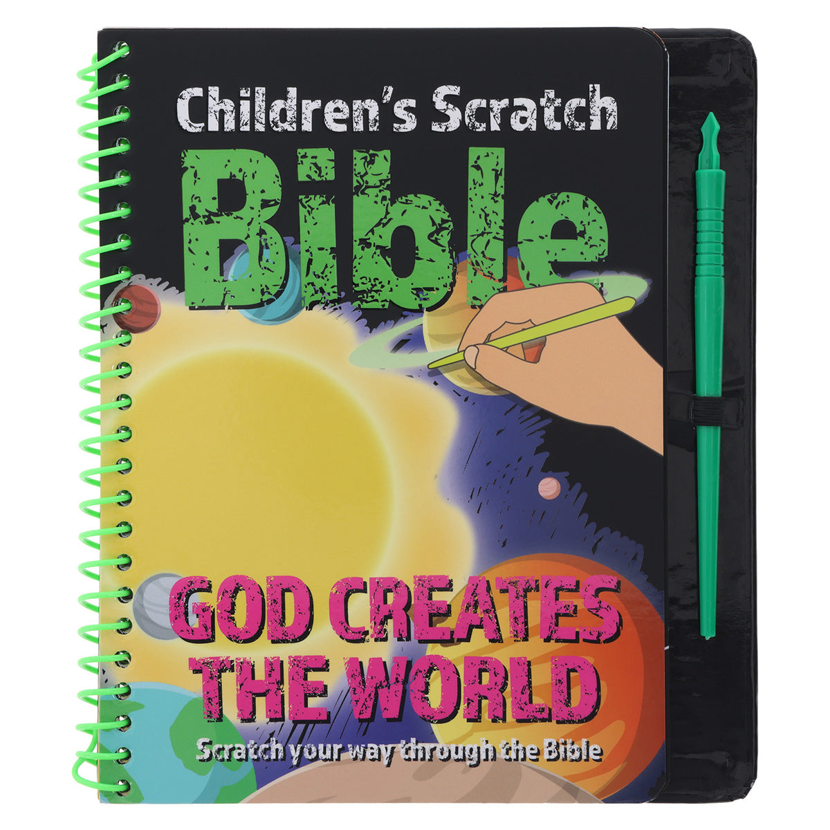 God Creates the World Children's Scratch Bible (Spiral-Bound)