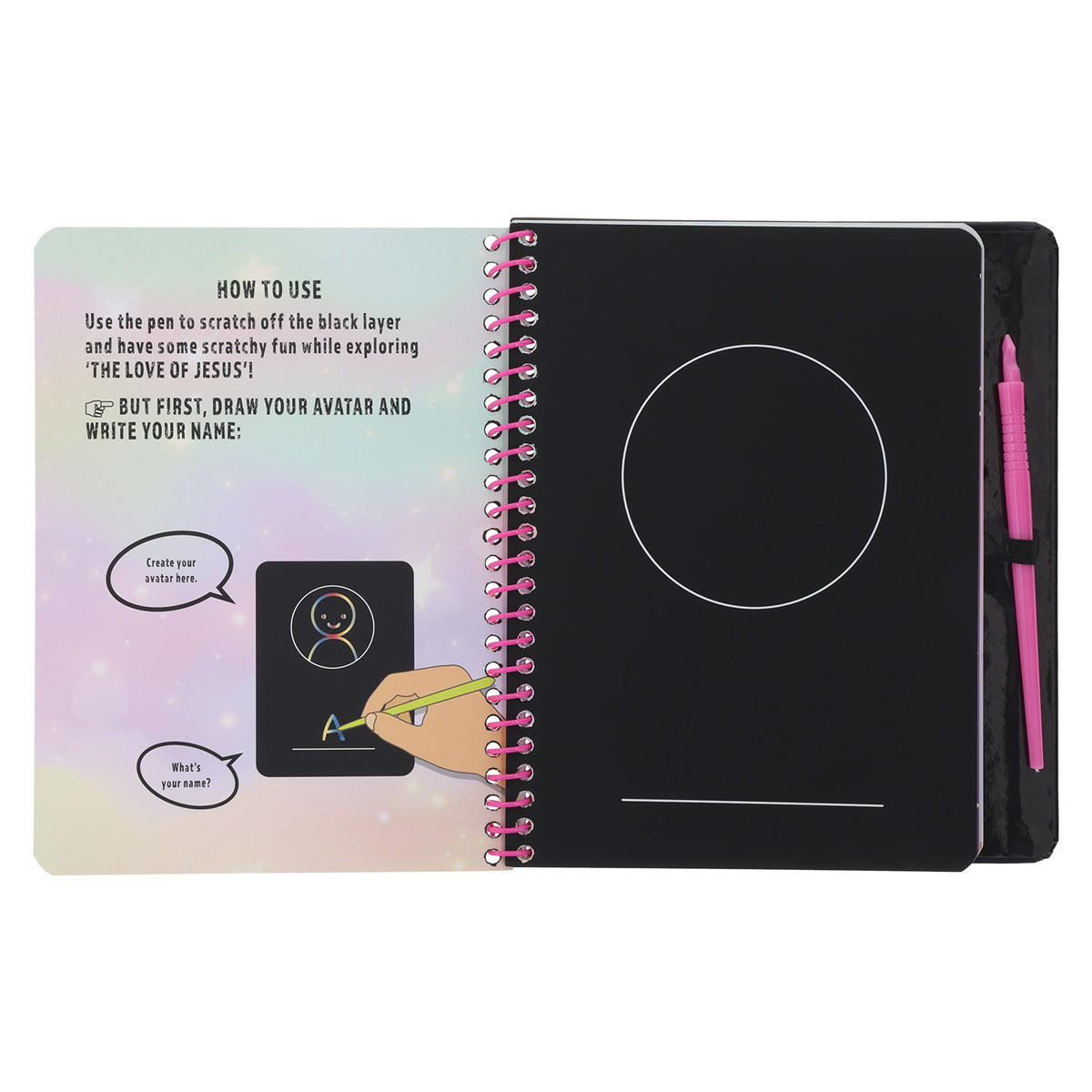 The Love of Jesus Children's Scratch Bible (Spiral-Bound)