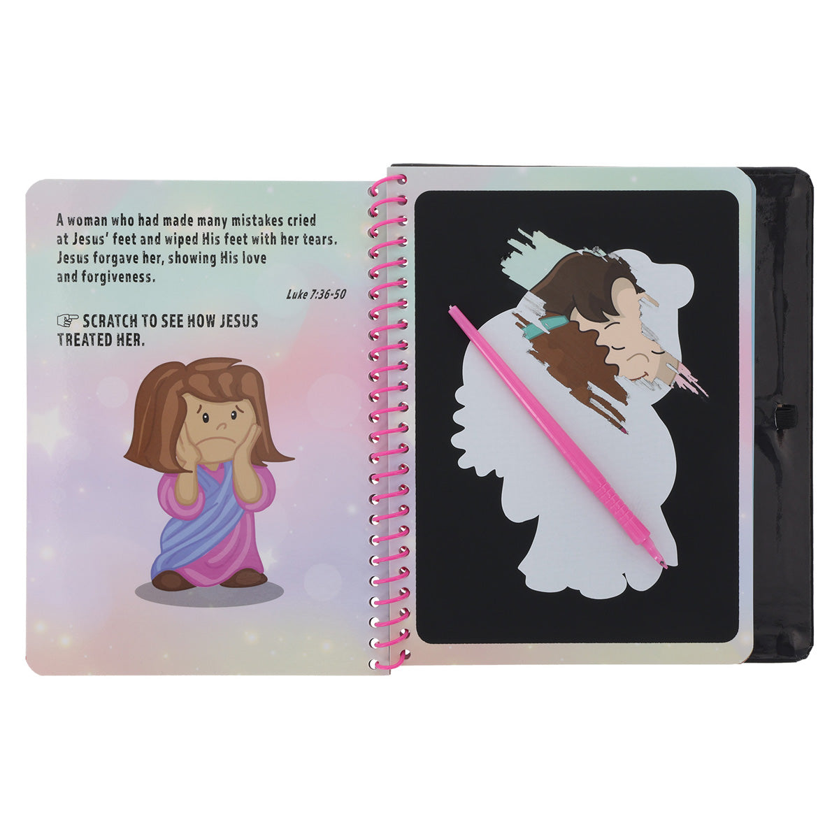 The Love of Jesus Children's Scratch Bible (Spiral-Bound)