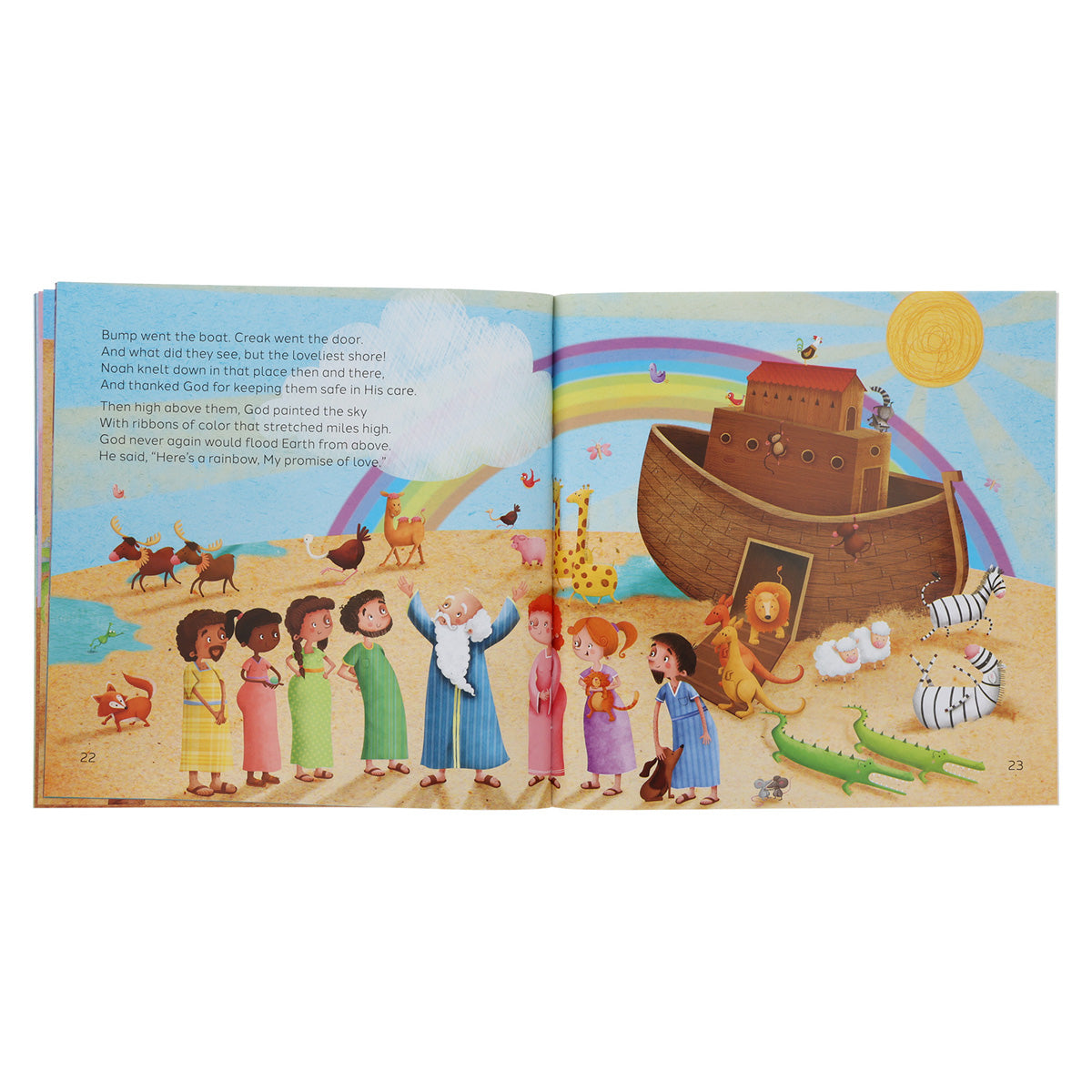 The Story of Noah’s Ark: A Flood from Above, a Rainbow, and a Promise of Love PB