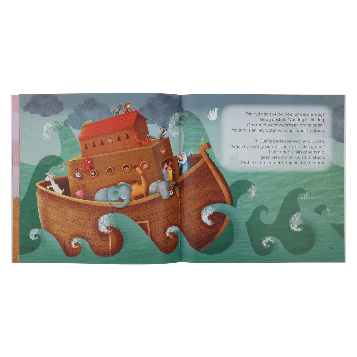 Die Storie van Noag se Ark: 'n Groot Vloed, 'n Reënboog en God Se Beloftes van Liefde SB