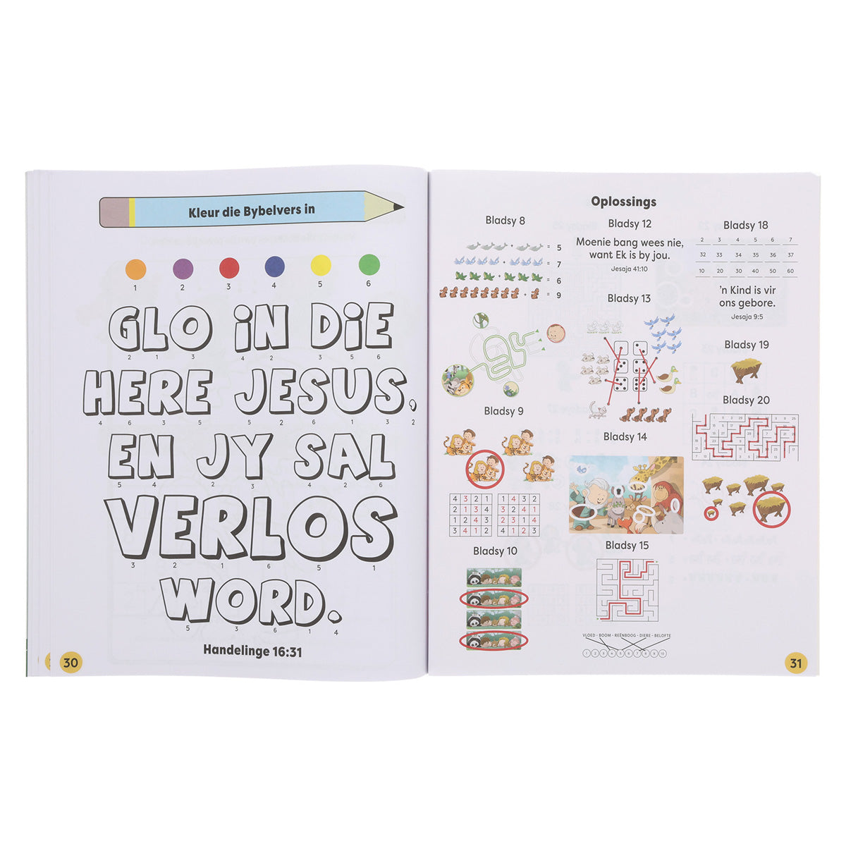 Leer uit die Bybel: Kom Speel met Syfers Boek 1 (Sagteband)