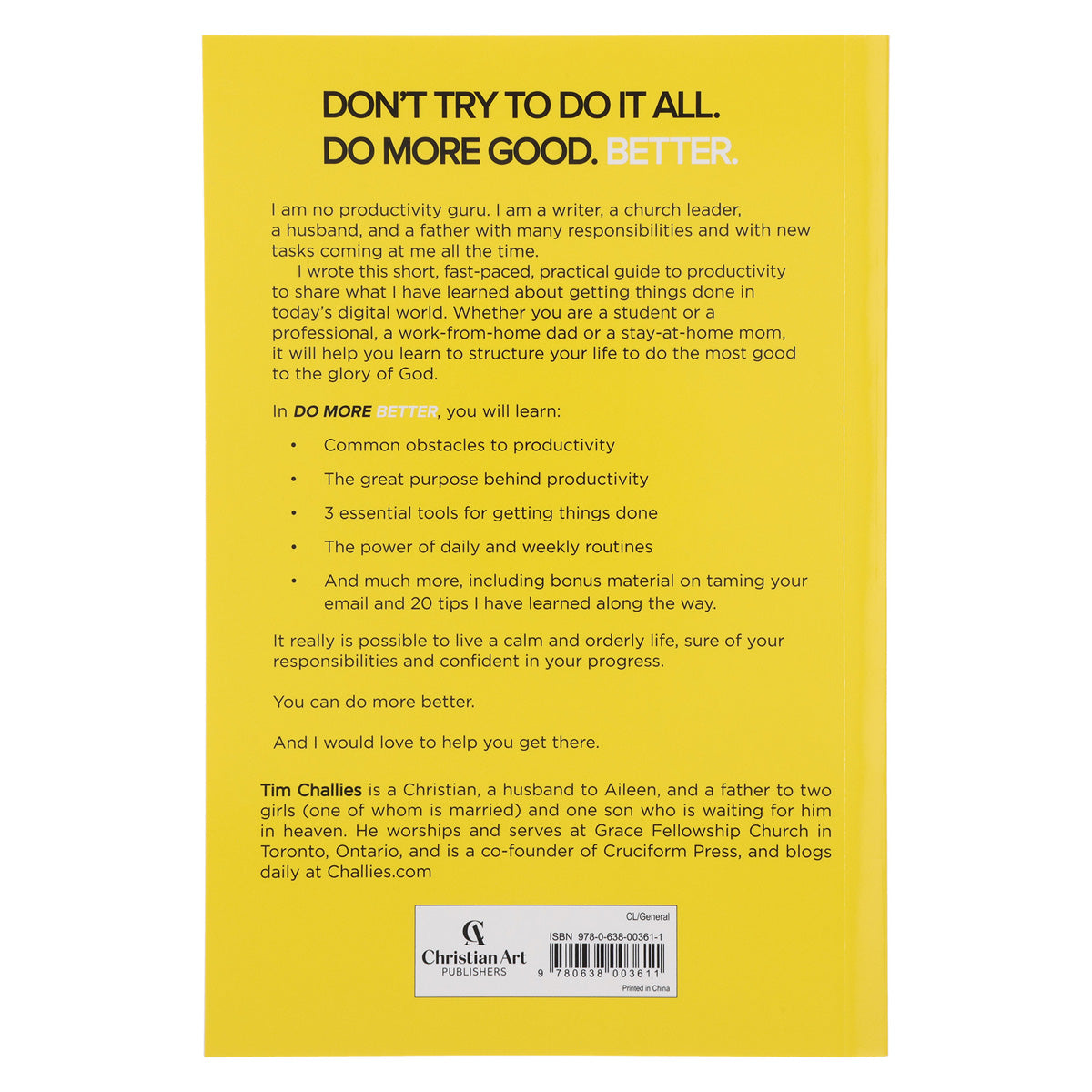 Do More Better: A Practical Guide To Productivity (Paperback)