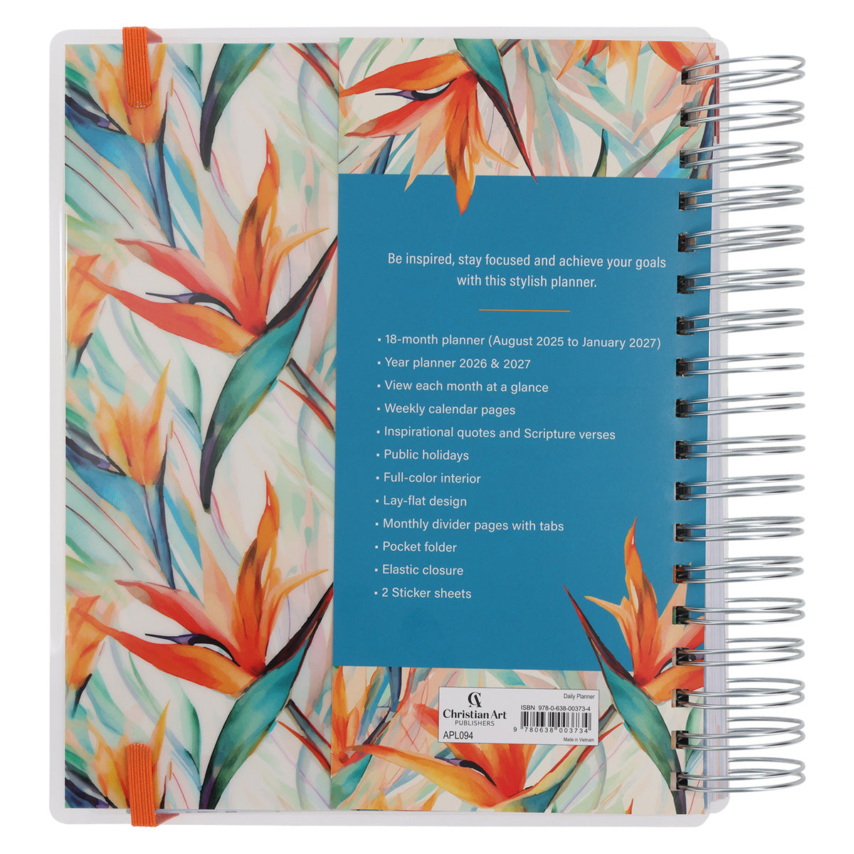 2026 Diary - 18-Month Planner for Women - Blessed Is the One - Wirebound
