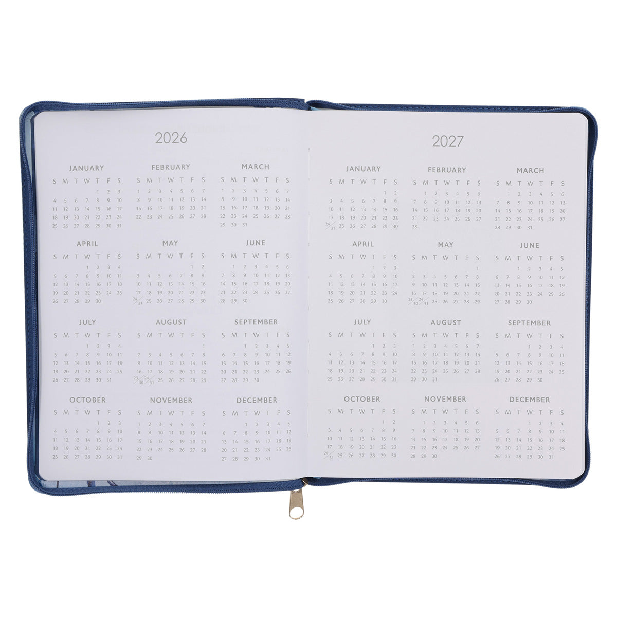 2026 Diary - 18-Month Planner for Women - I Know the Plans - Faux Leather with Zip