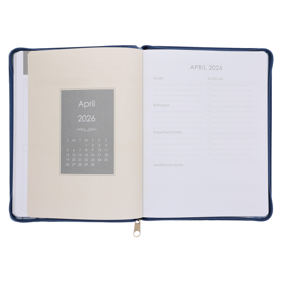2026 Diary - 18-Month Planner for Women - I Know the Plans - Faux Leather with Zip