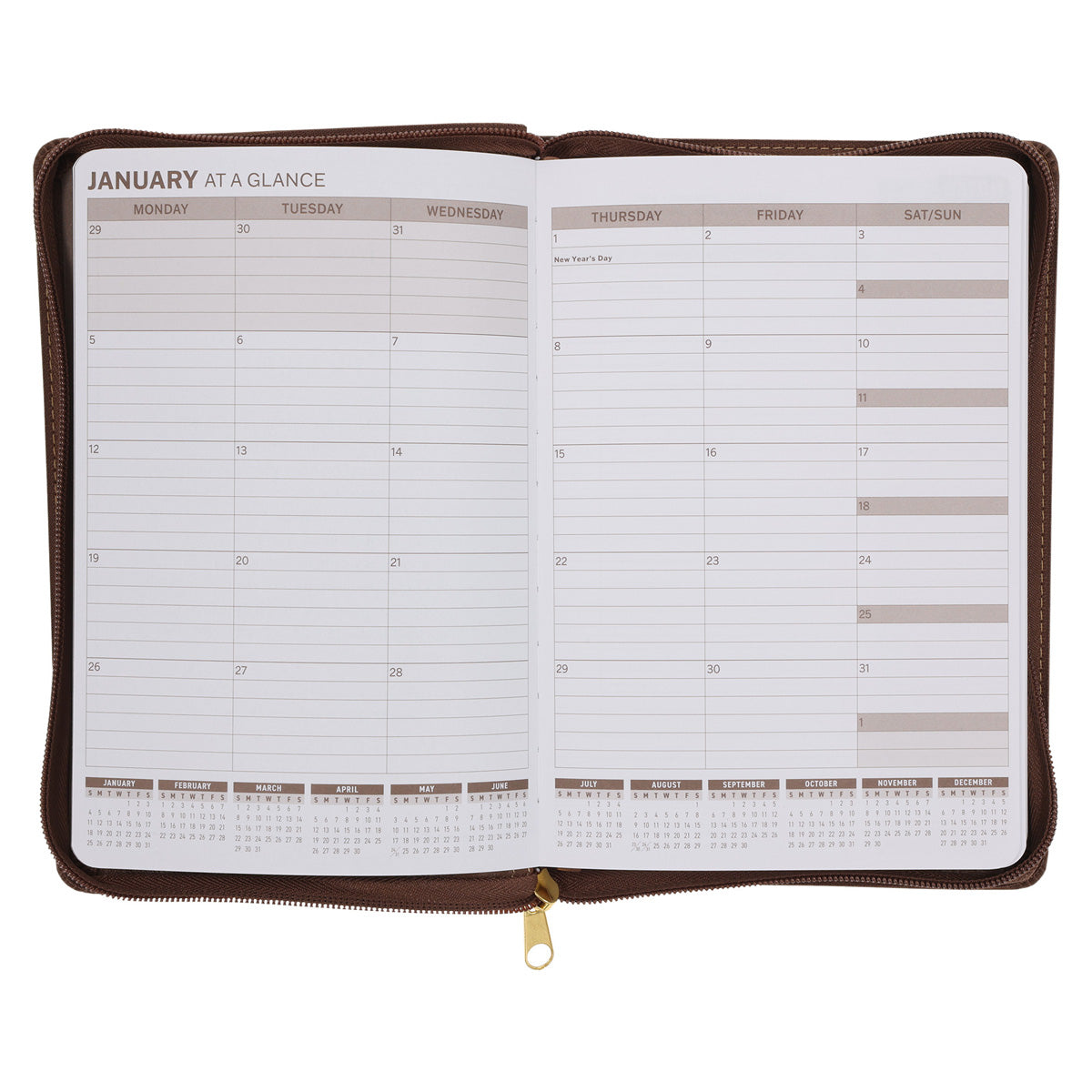 2026 Angus Buchan Diary - Daily Planner - Stand Firm in the Faith - Faux Leather with Zip