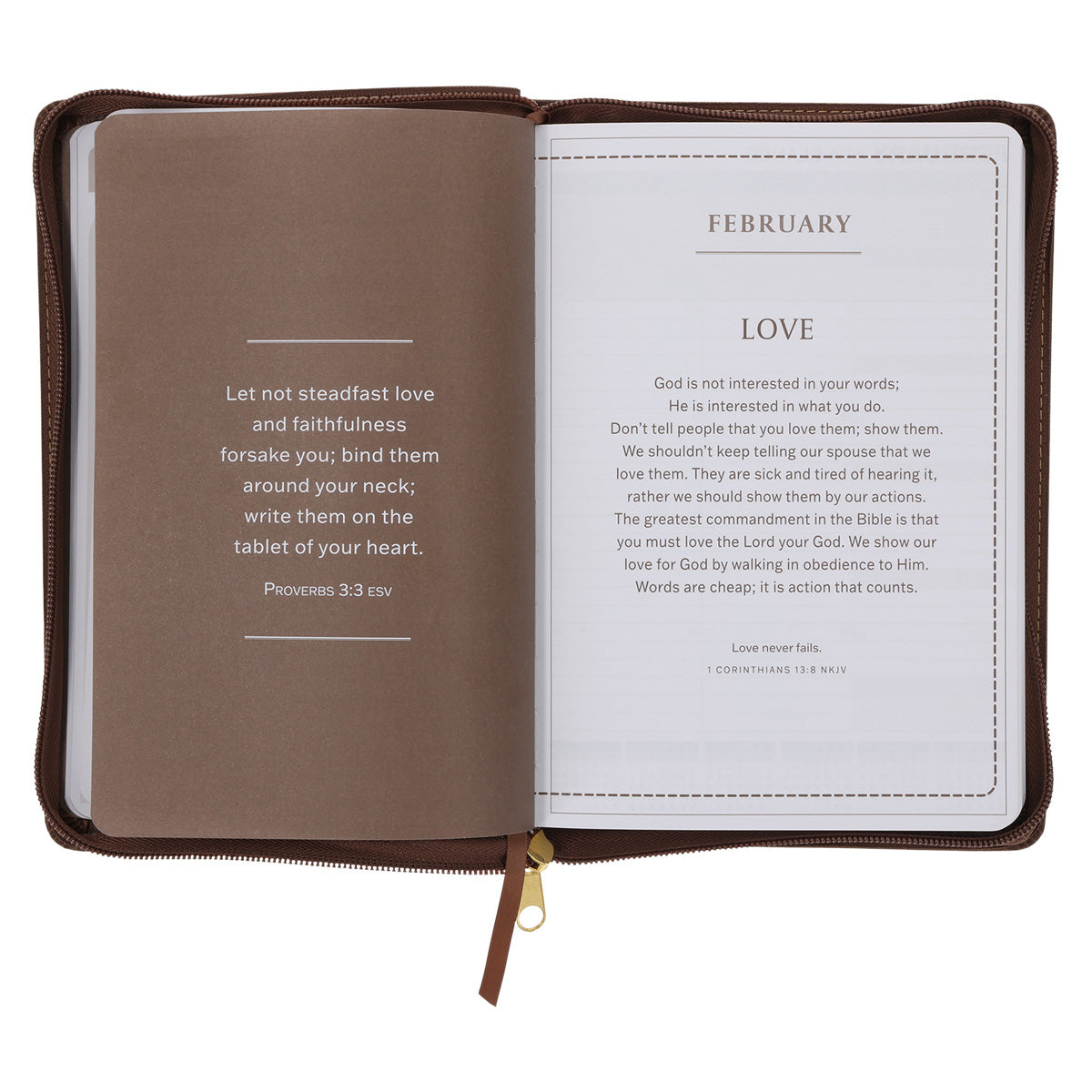 2026 Angus Buchan Diary - Daily Planner - Stand Firm in the Faith - Faux Leather with Zip