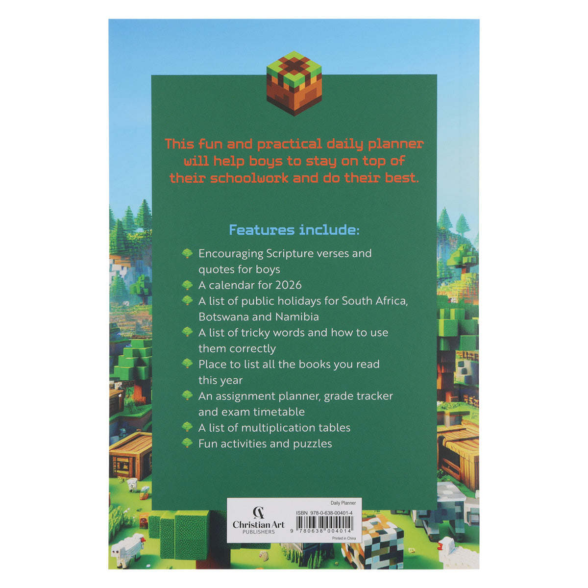 2026 School Diary - Daily Planner for Boys - Paperback