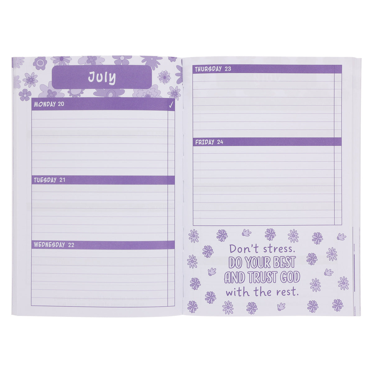 2026 School Diary - Daily Planner for Girls - Paperback