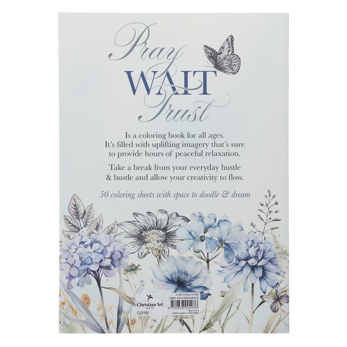 Pray Wait Trust Coloring Book (Paperback)