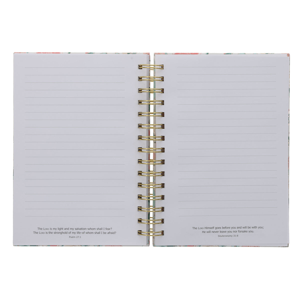 Be Still and Know Floral Hardcover Wirebound Journal