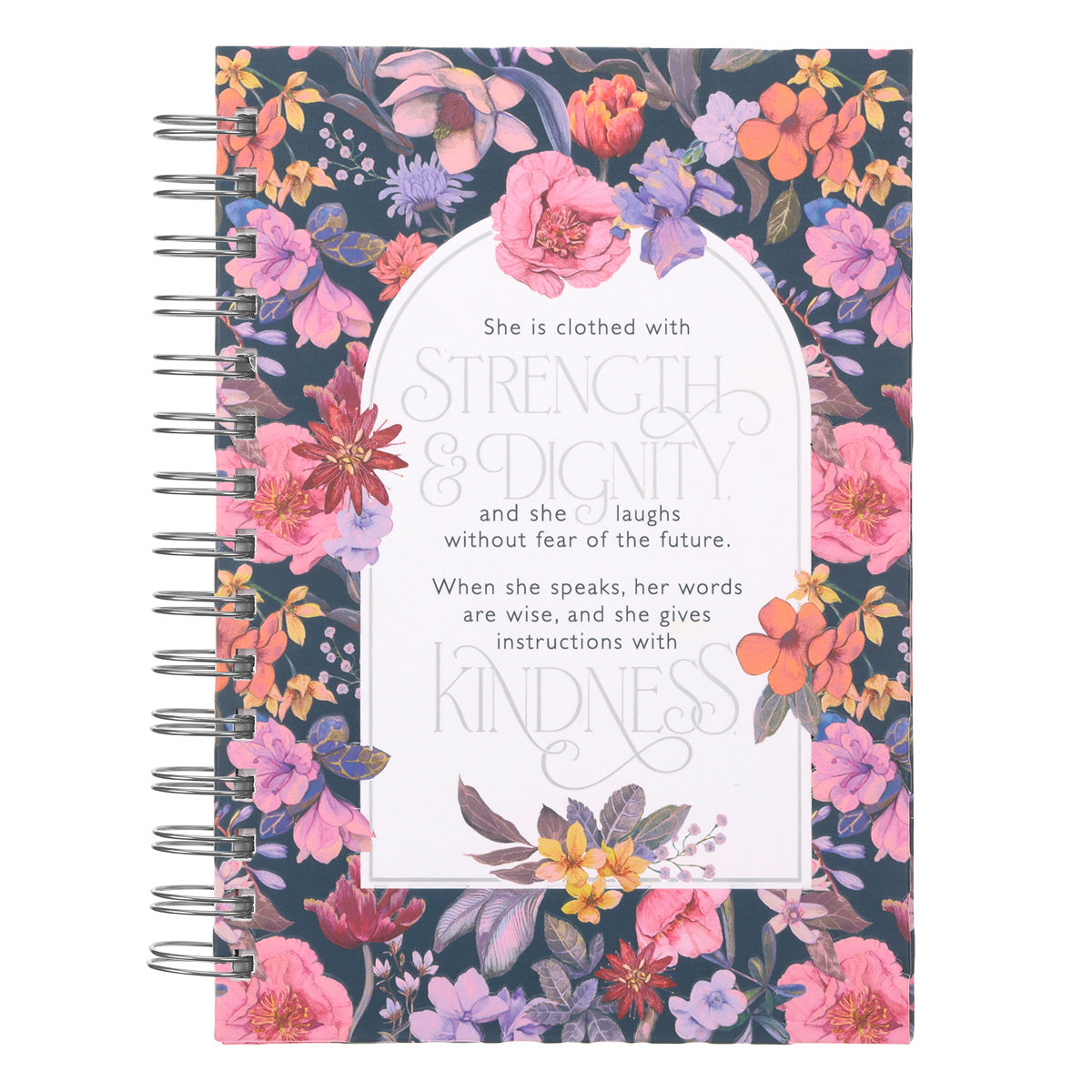 Strength and Dignity Hardcover Wirebound Journal