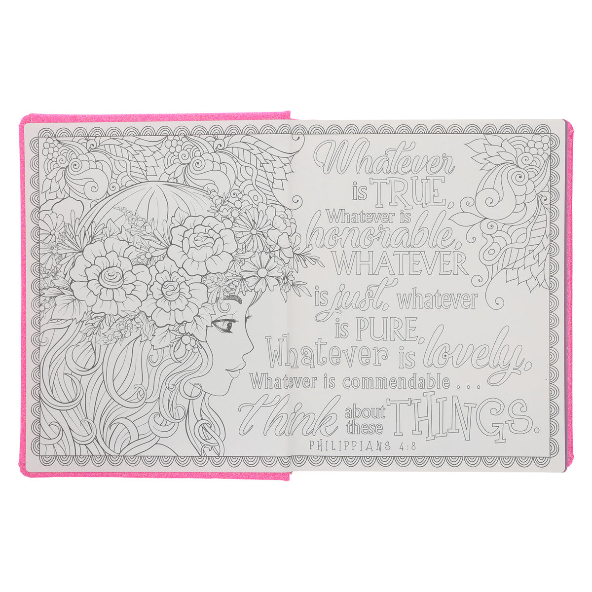 ESV Pink Glitter Hardcover My Creative Bible for Girls