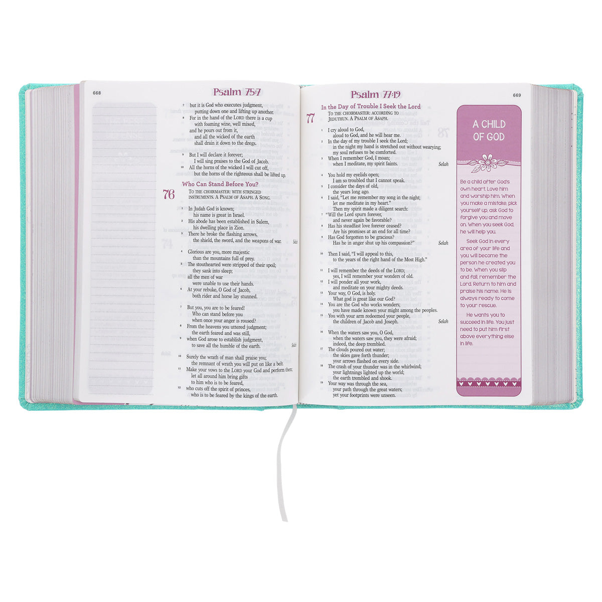 ESV Teal Glitter Hardcover My Creative Bible for Girls