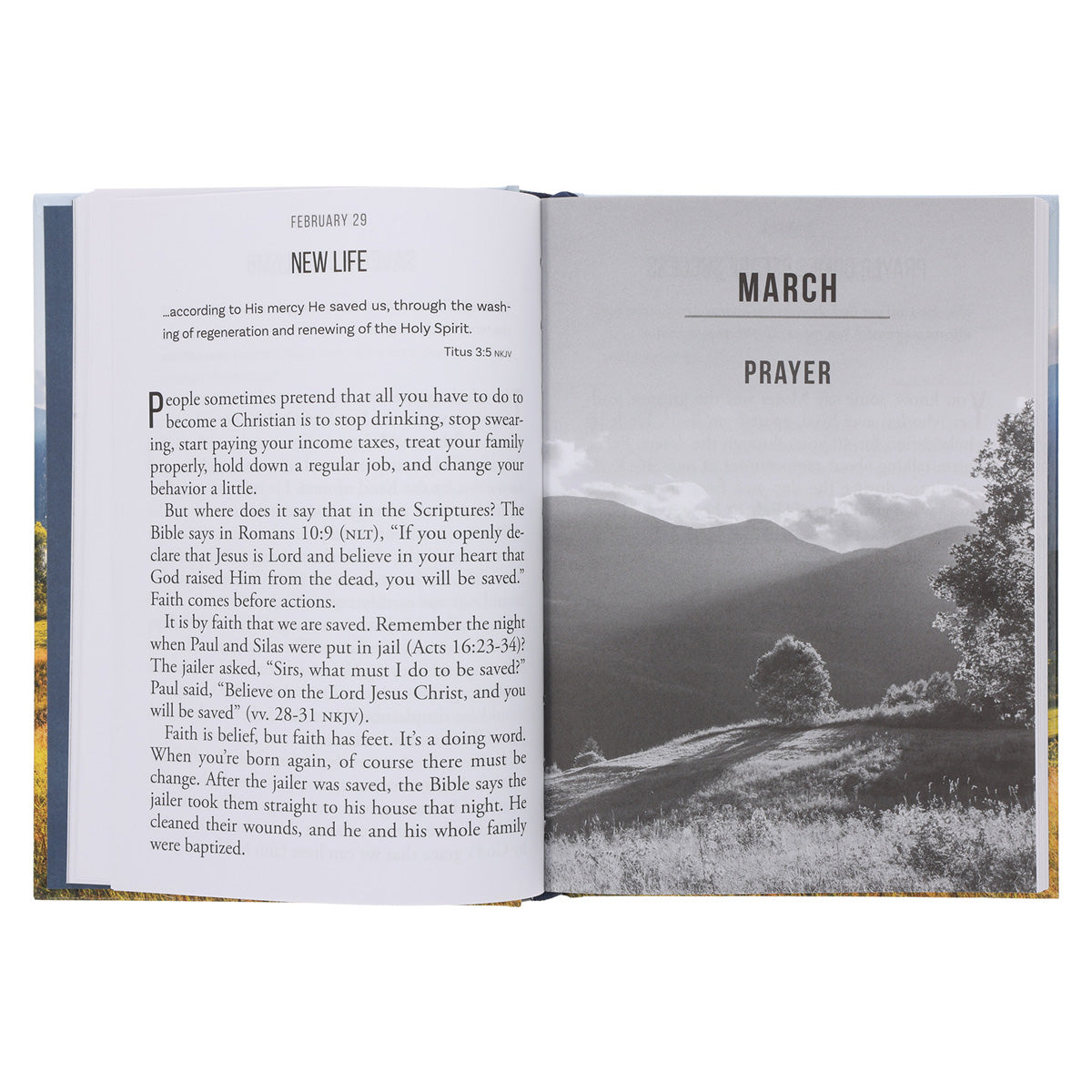 Firm Faith Large Print: 366 Devotions on Following Jesus and Living Life to the Full HC