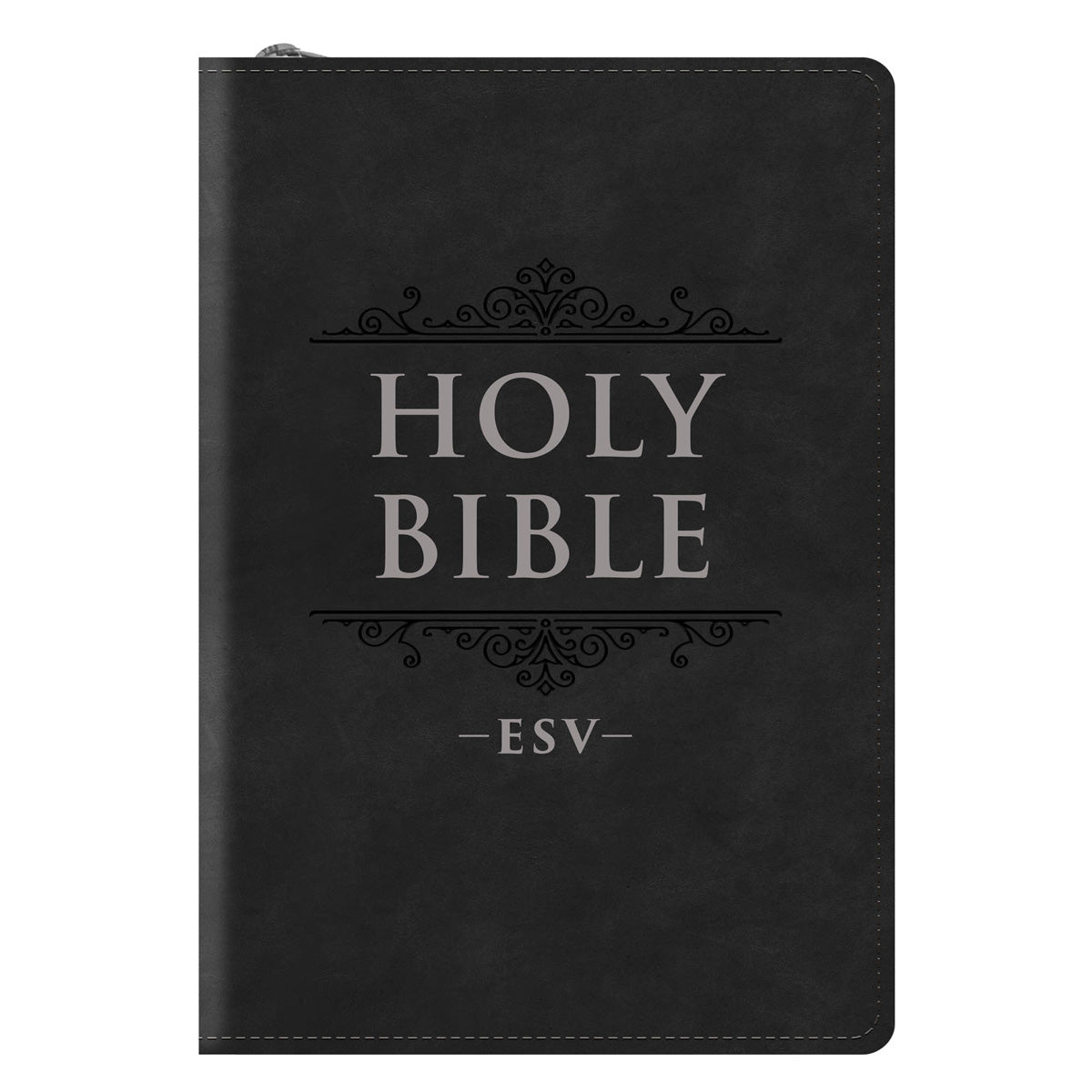 ESV Black Faux Leather Compact Bible with Zip