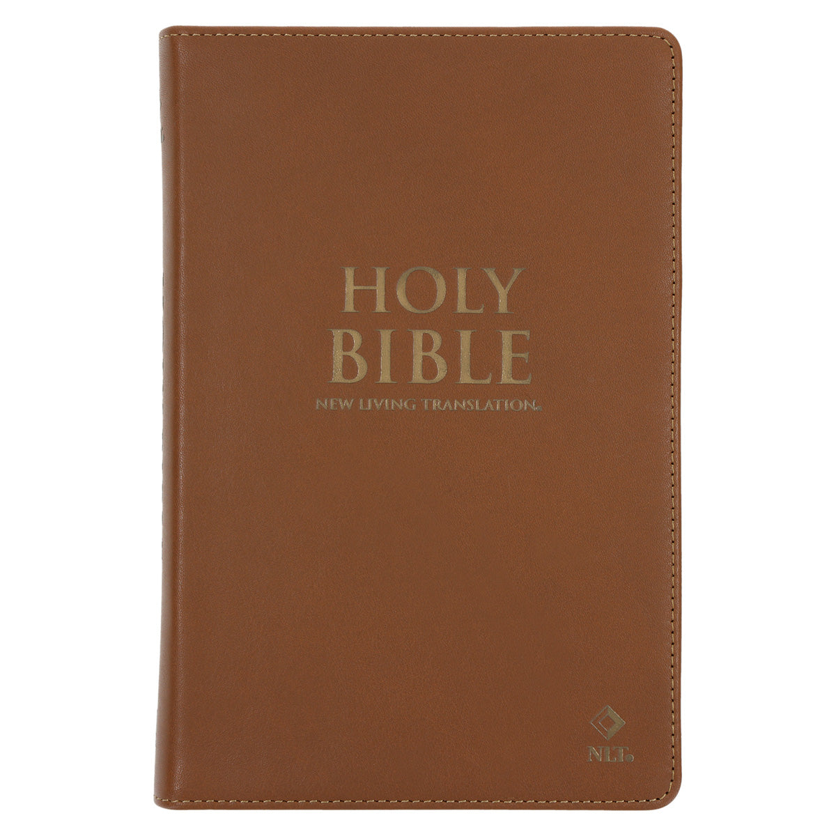 NLT Tan Genuine Leather Flexcover Standard Bible with Indexing Tabs