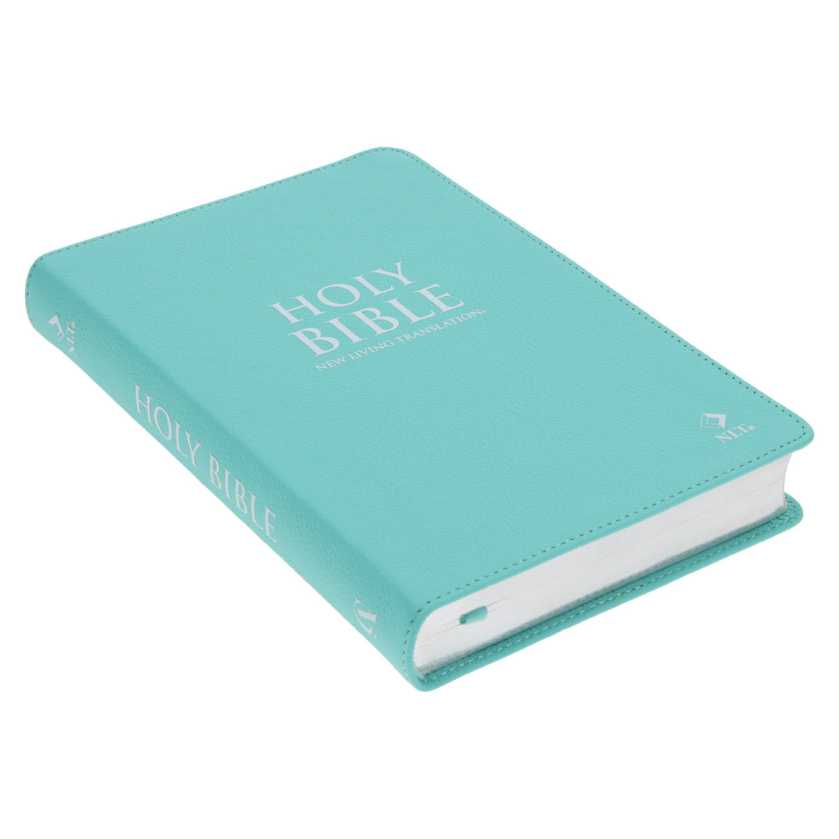 NLT Aquamarine Genuine Leather Flexcover Standard Bible