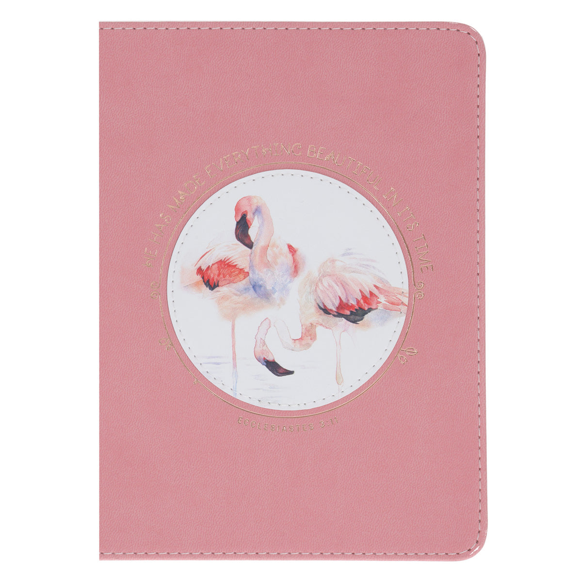 He Has Made Everything Beautiful In Its Time Handy-Sized Faux Leather Journal