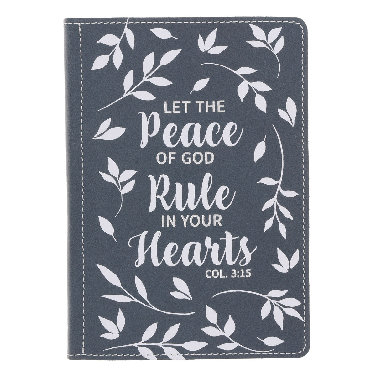 Let the Peace of God Rule in Your Hearts Handy-Sized Genuine Leather Journal
