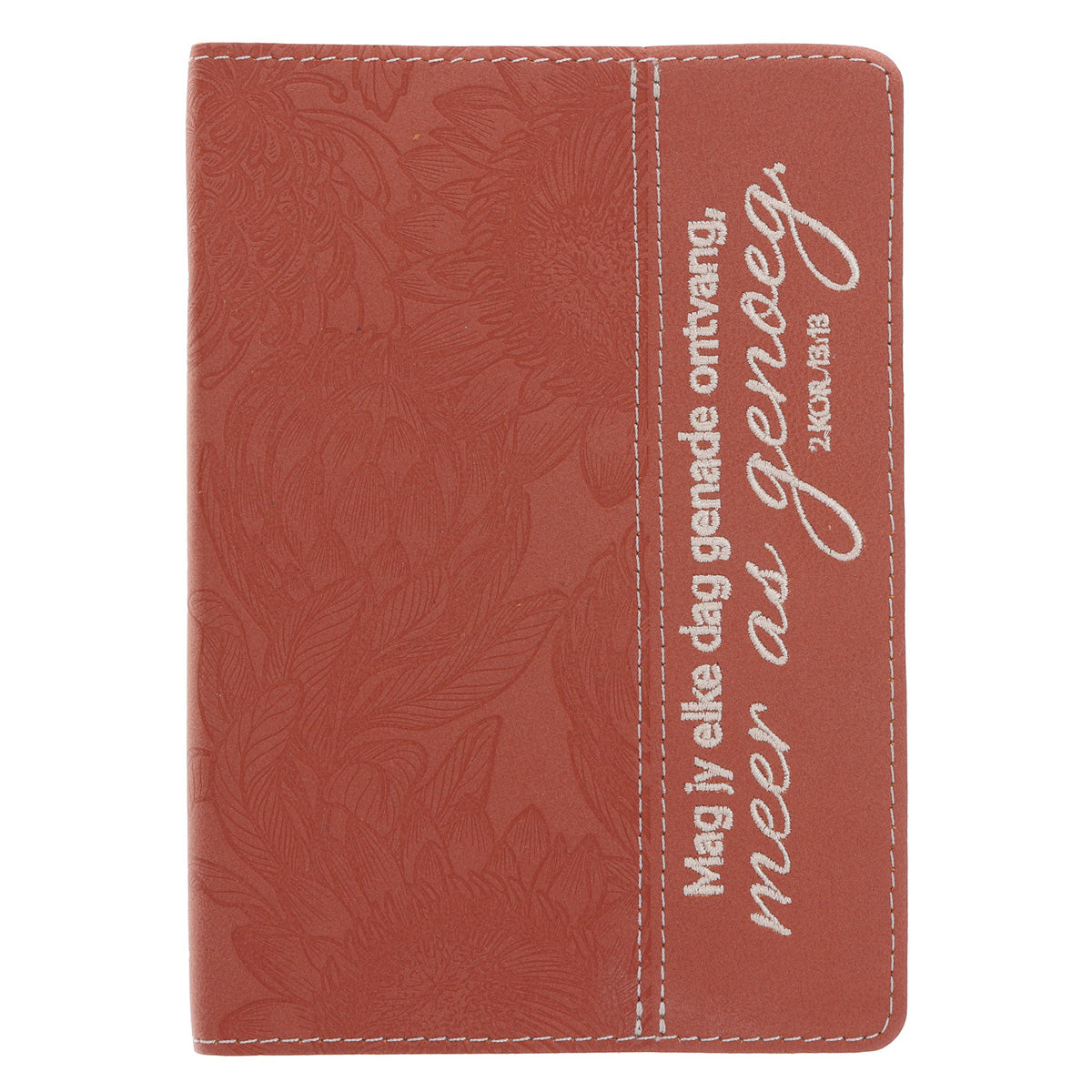 Mag Jy Elke Dag Genade Ontvang Afrikaans Handy-Sized Genuine Leather Journal