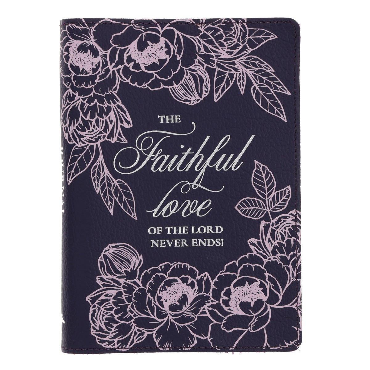 The Faithful Love of the Lord Never Ends Handy-Sized Genuine Leather Journal