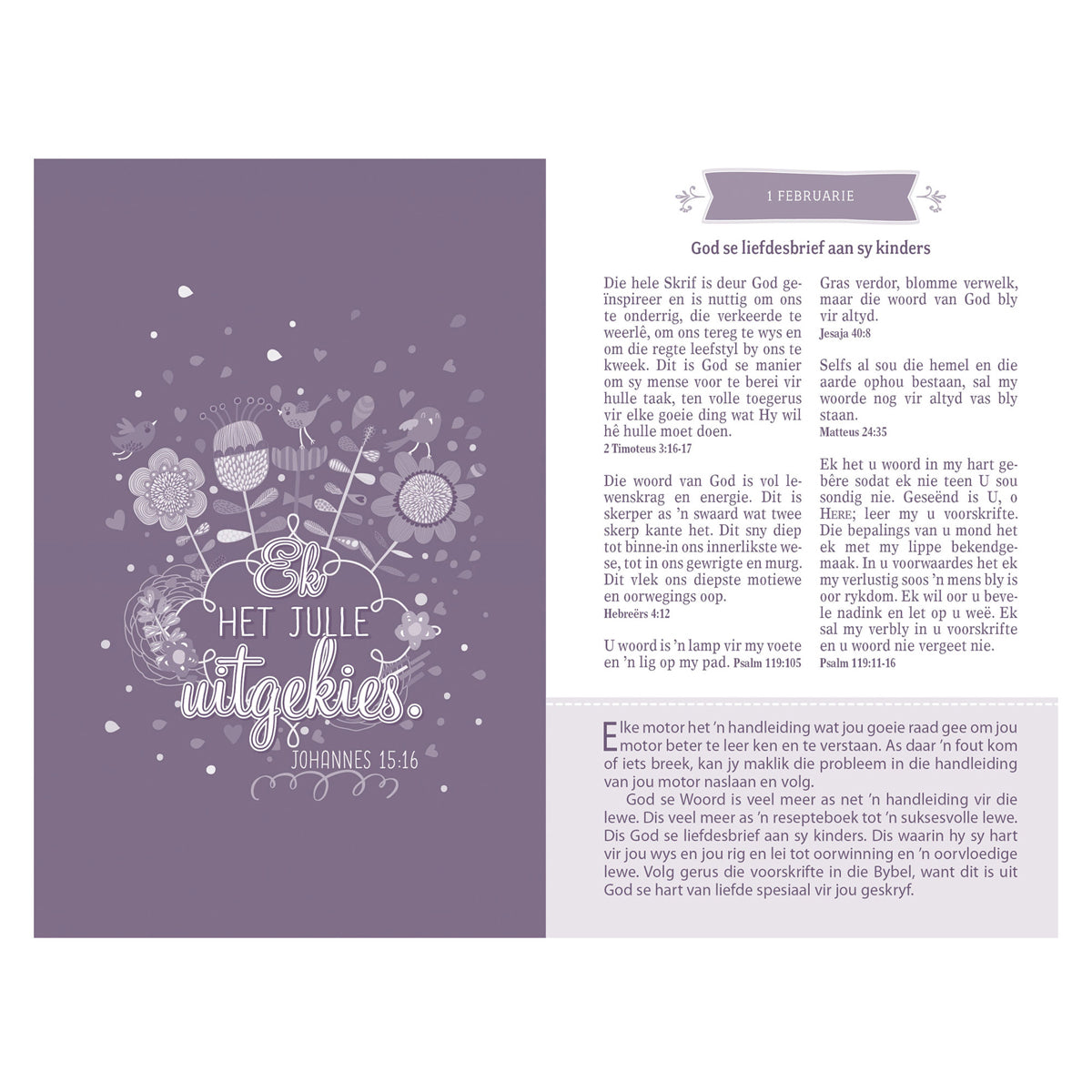 Die Sakpas-Bybel Met Oordenkings Vir Meisies (Sagteband)