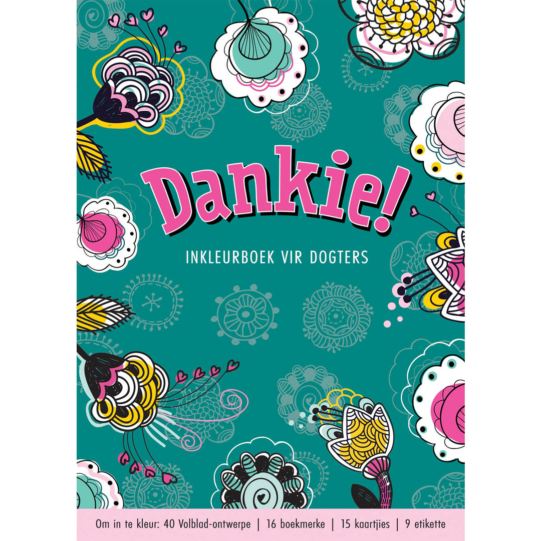 Dankie Inkleurboek Vir Dogters (Sagteband)