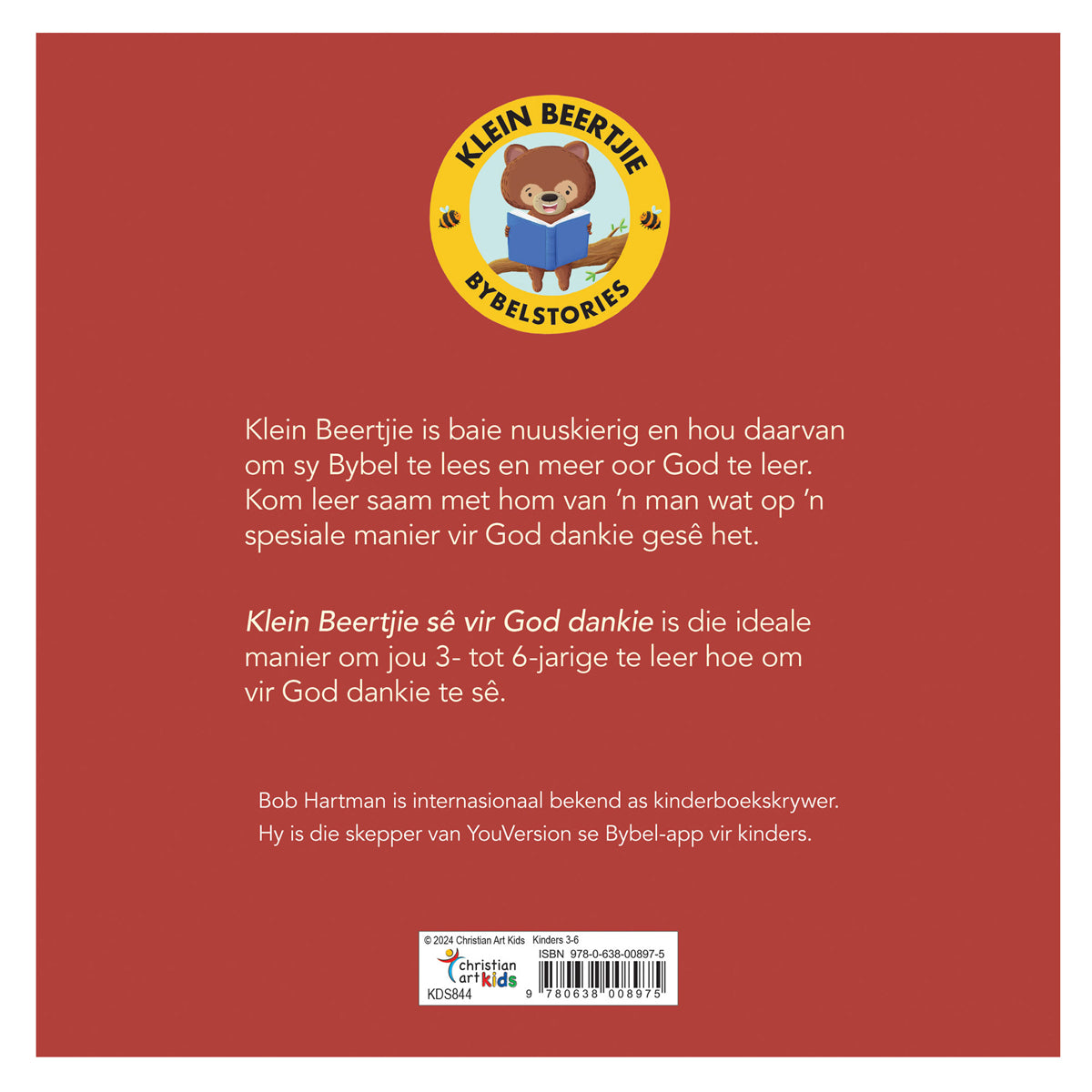 Klein Beertjie Sê vir God Dankie (Sagteband)