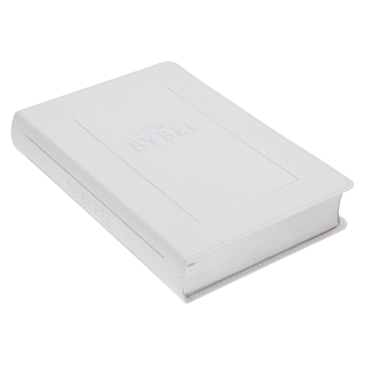 NLV Wit Kunsleer Mnr & Mev Geskenkbybel met Duimgrepe