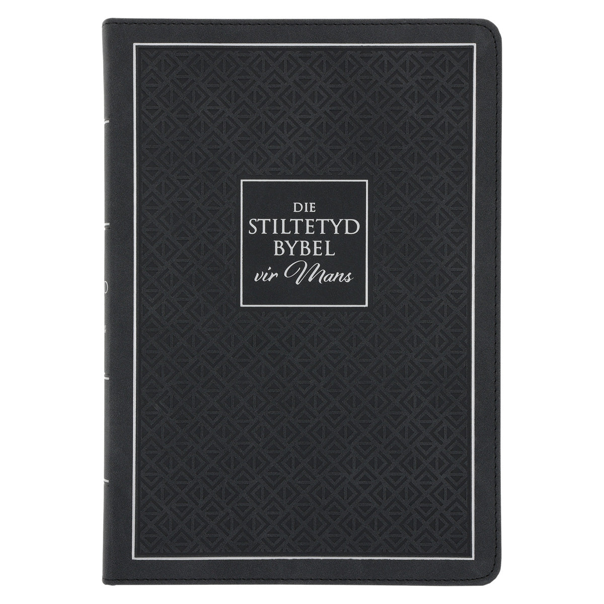 NLV Swart Kunsleer Stiltetydbybel vir Mans