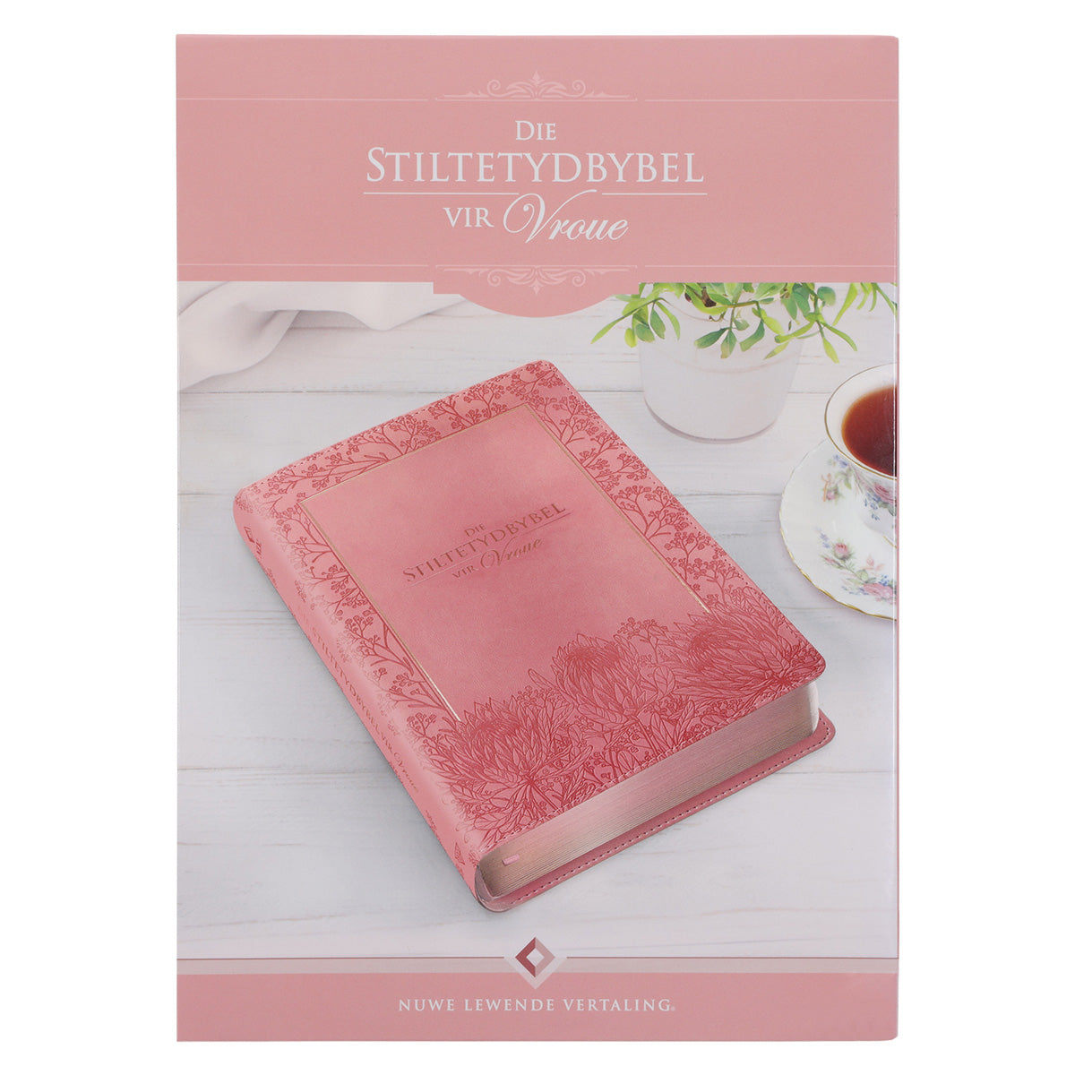 NLV Ligpienk Proteas Kunsleer Stiltetydbybel vir Vroue