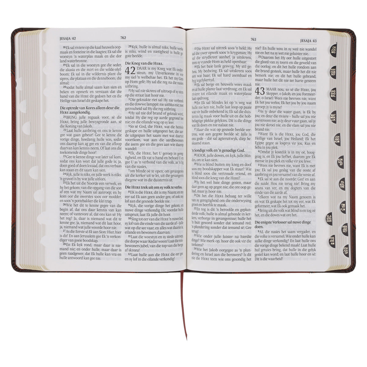 Afrikaans 1933/1953 Vertaling Bruin Kunsleer Bybel