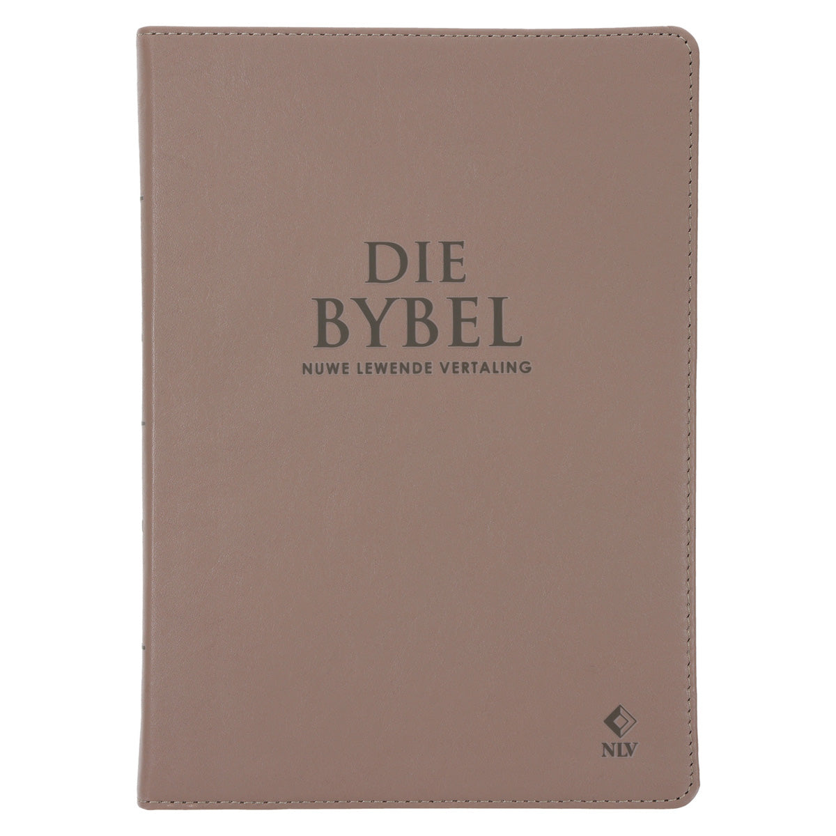 NLV Sandsteen Egte Leer Grootdruk Bybel