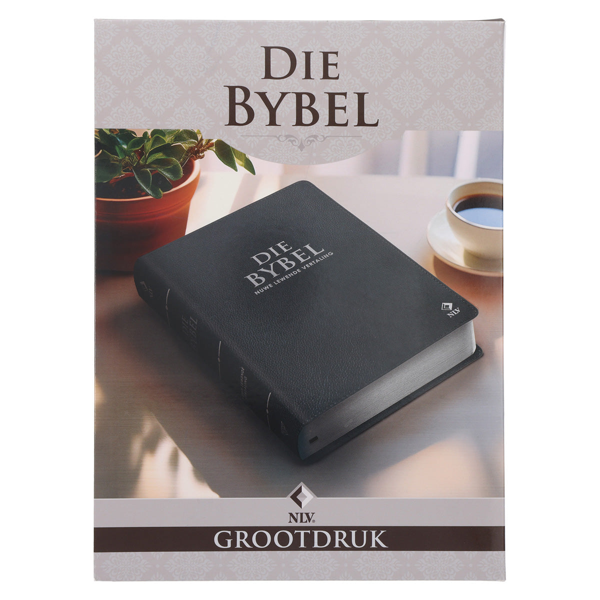 NLV Steenkool Egte Leer Grootdruk Bybel