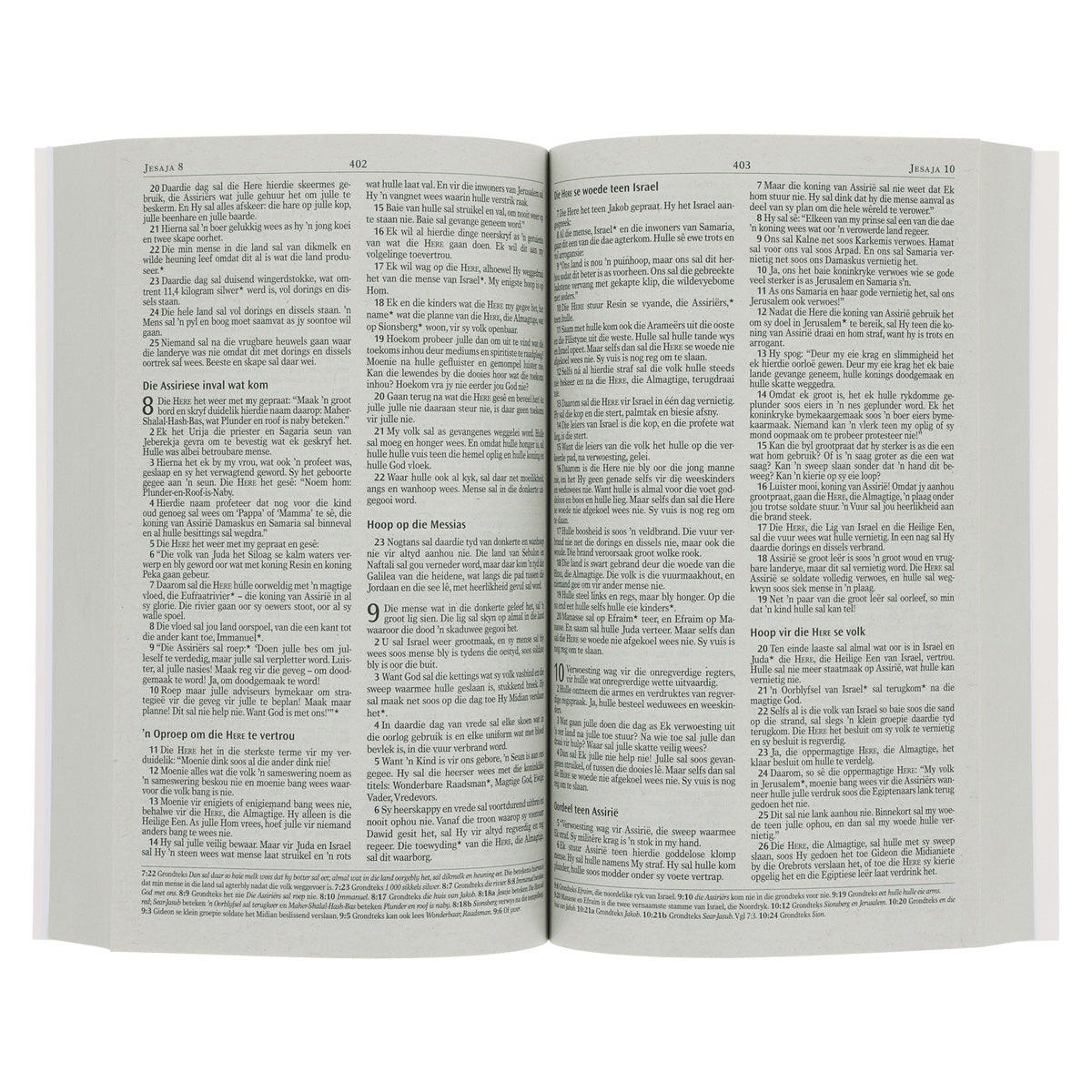 NLV Denim en Oranje Sagteband Uitreikbybel