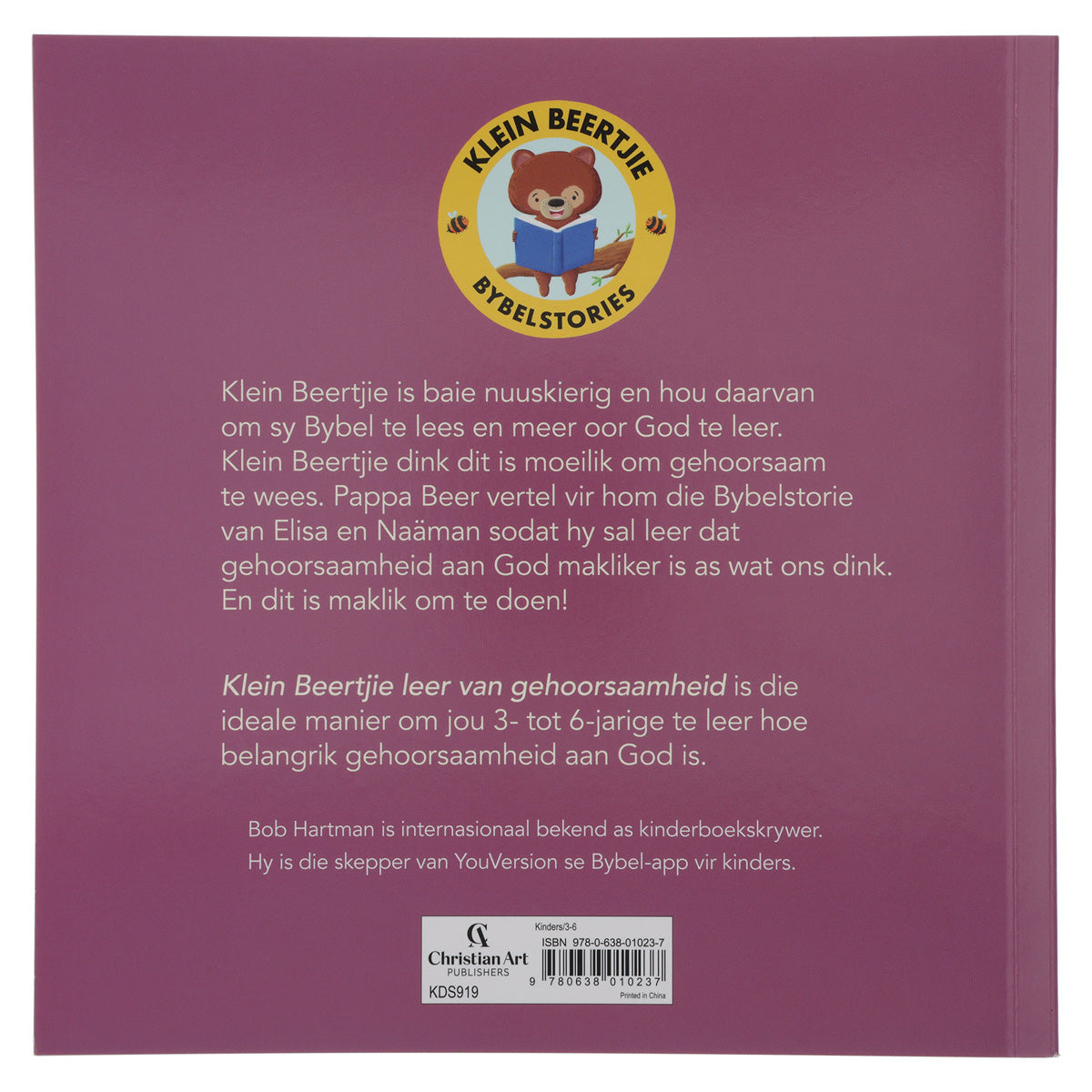 Klein Beertjie Leer van Gehoorsaamheid (Sagteband)