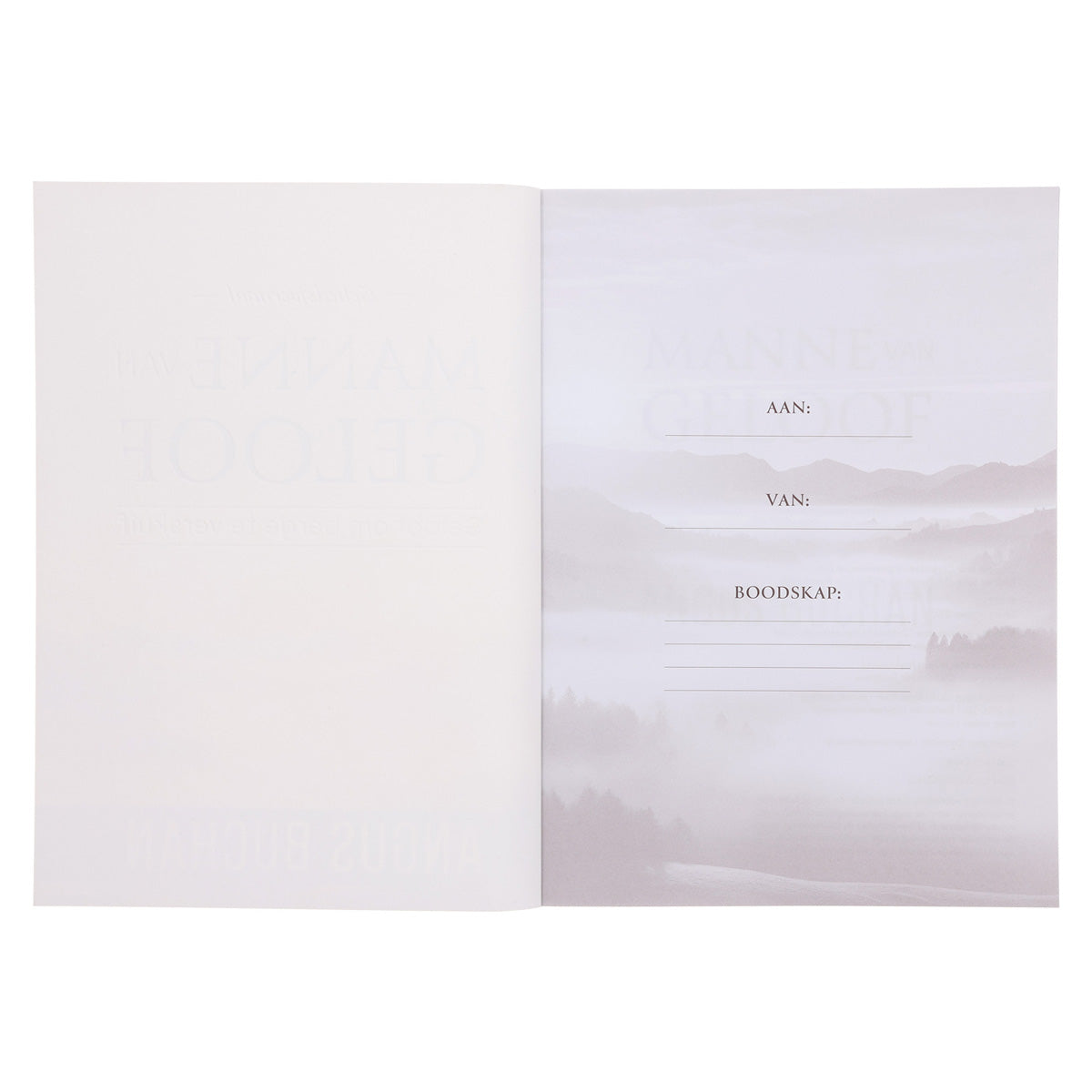 Manne van Geloof Gebedsjoernaal (Sagteband)