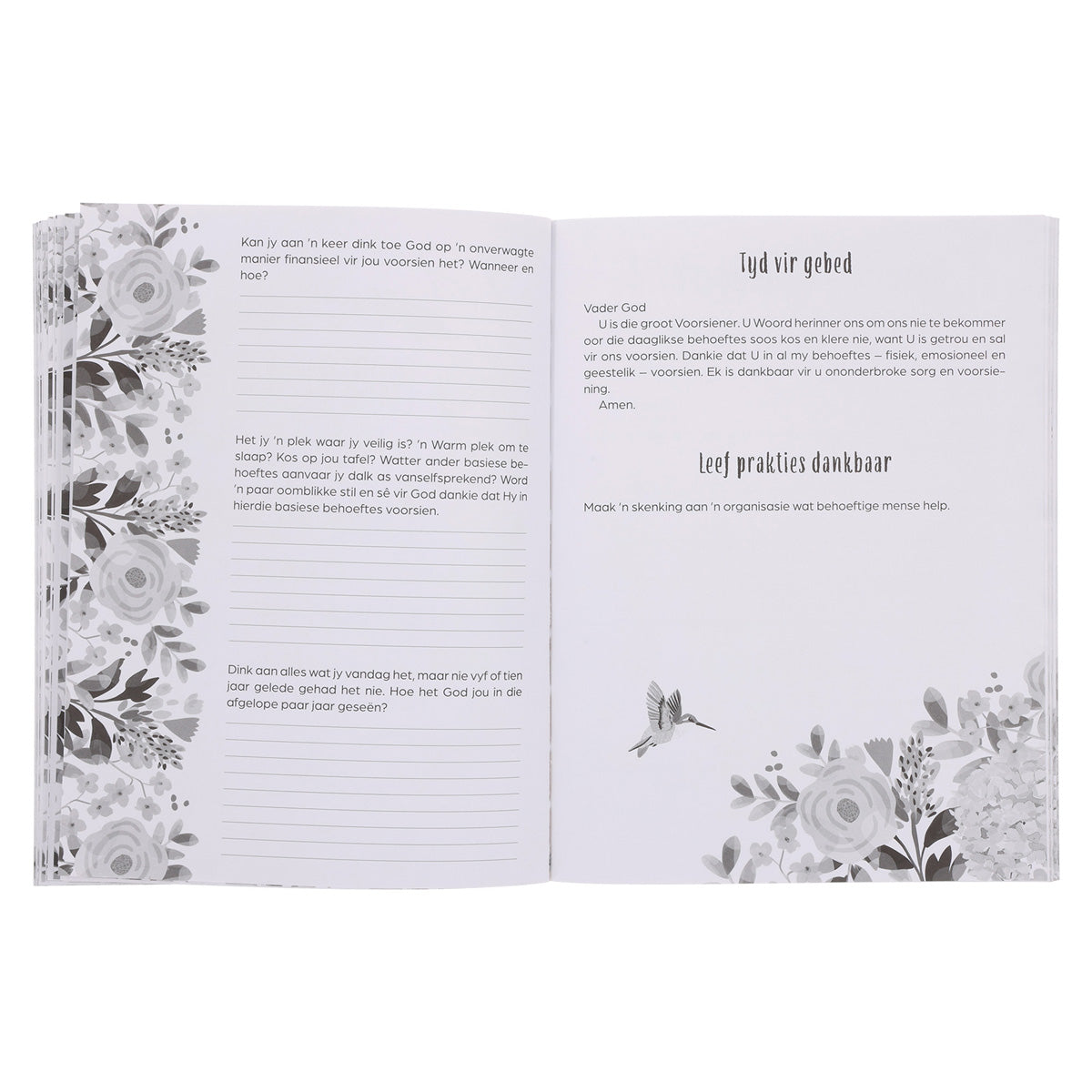 Dankbaar en Geseënd Dankie-Sê-Joernaal (Sagteband)