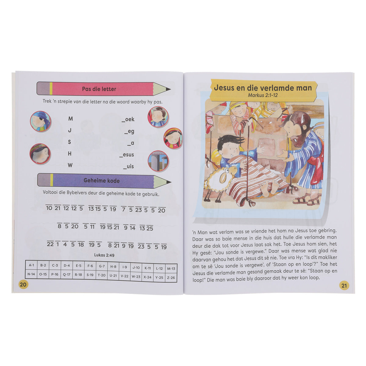Leer uit die Bybel: Kom Speel met Woorde Boek 2 (Sagteband)