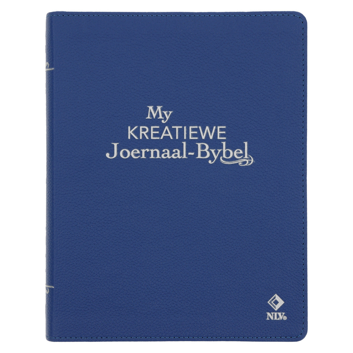 NLV Koningsblou Egte Leer My Kreatiewe Joernaal-Bybel