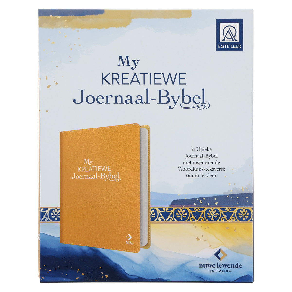 NLV Geel Egte Leer My Kreatiewe Joernaal-Bybel