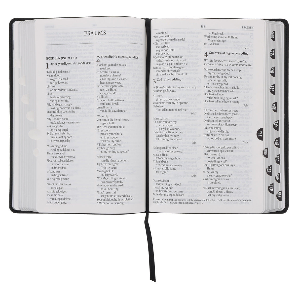 NLV Swart Egte Leer Standaard Bybel