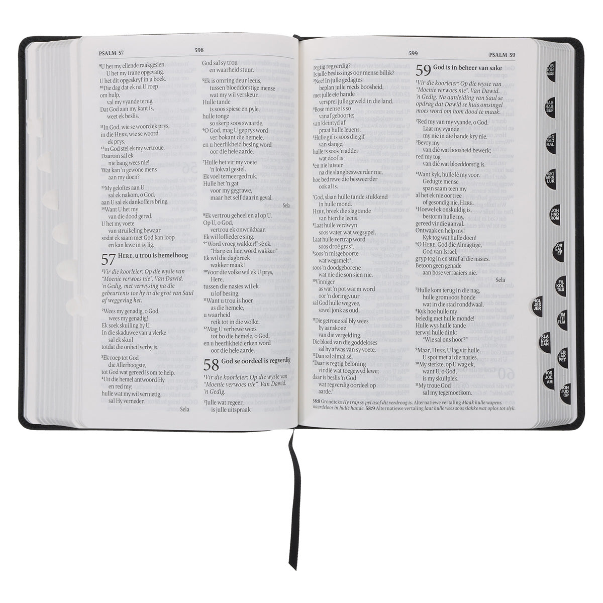 NLV Swart Egte Leer Standaard Bybel