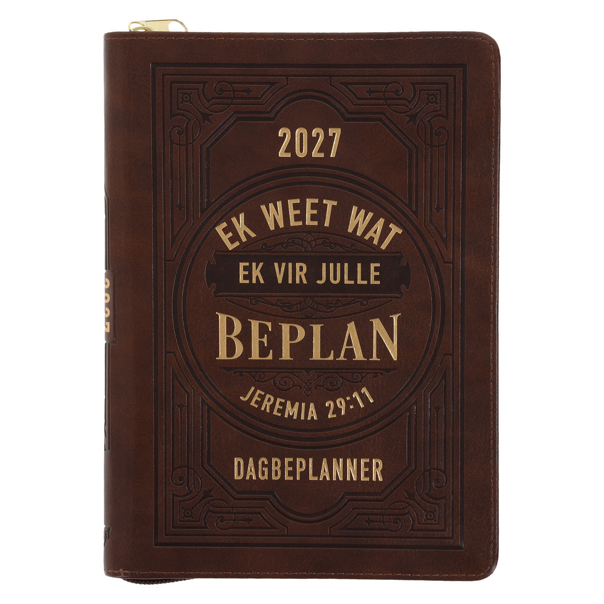 2027 Dagboek - Professionele Jaarbeplanner - Ek Weet Wat Ek vir Julle Beplan - Kunsleer met Rits