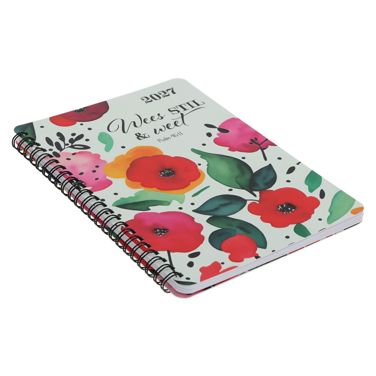 2027 Dagboek - Dagbeplanner - Wees Stil en Weet - Ringbind